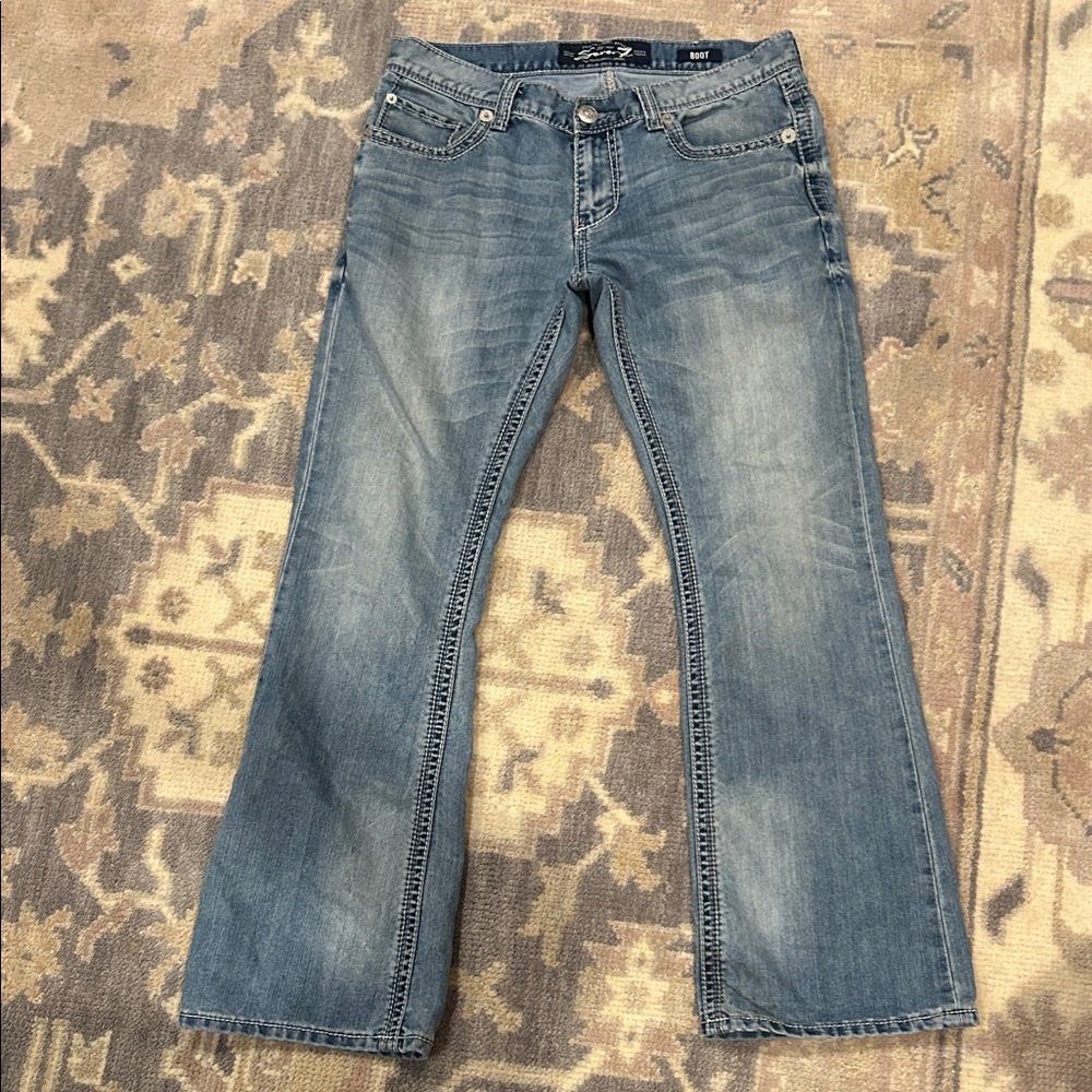 Seven7 Light Blue Bootcut Jeans